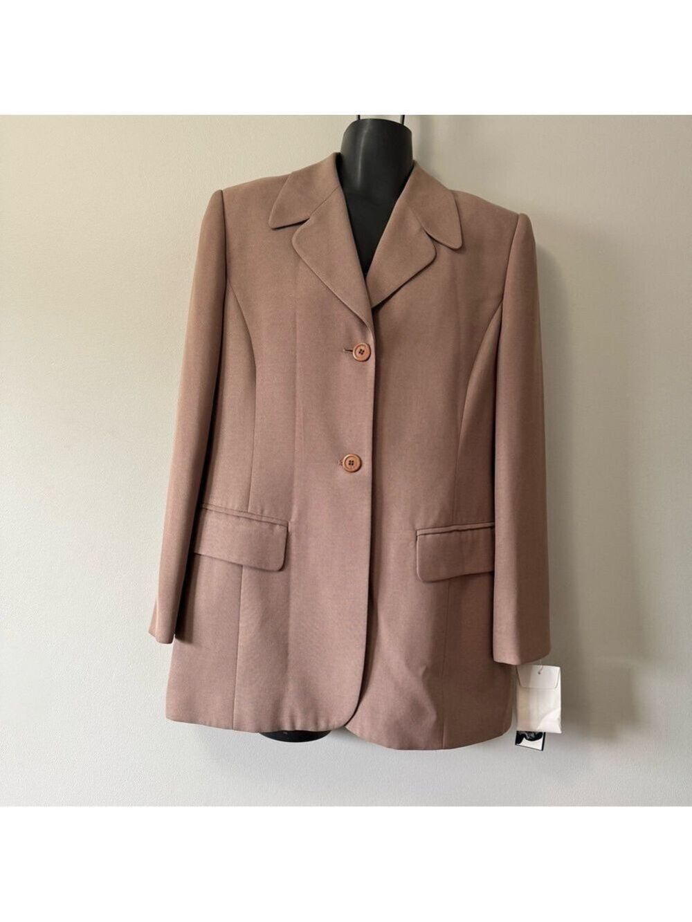 Rena Rowan Brown Blazer Classic Tailored Suit Jacket Vintage SZ 6